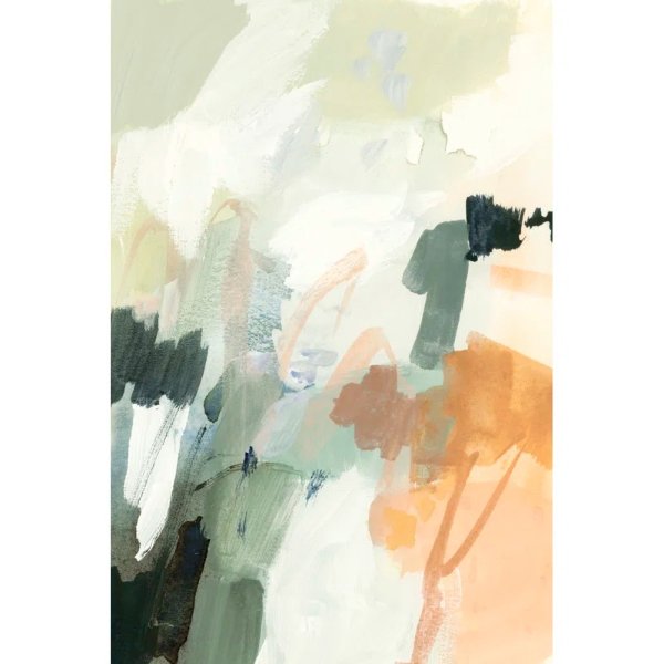 Moss And Peach II by Victoria Barnes Painting