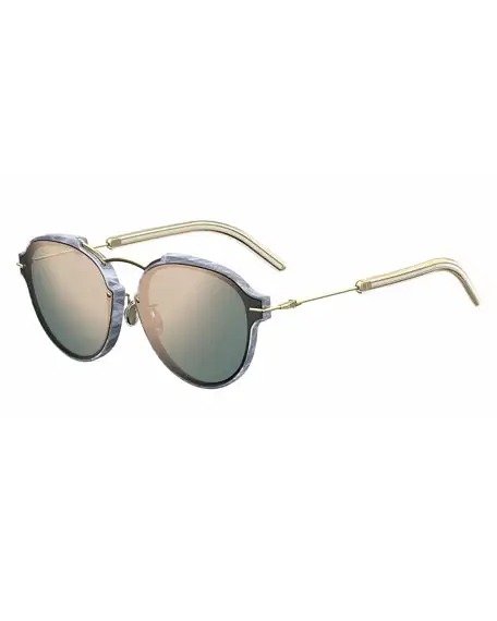 Eclat Notched Mirrored Sunglasses