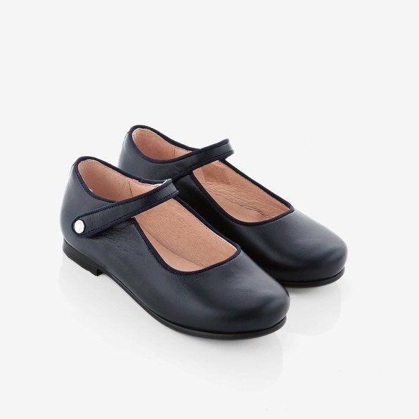 Girl smooth leather mary janes
