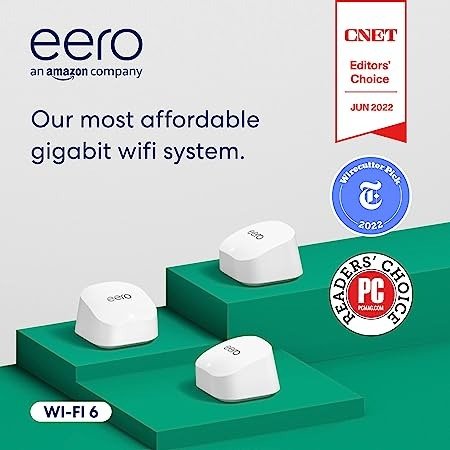 6+双频网状Wi-Fi 6系统，内置Zigbee智能家居中心，支持160MHz客户端设备（3件套）