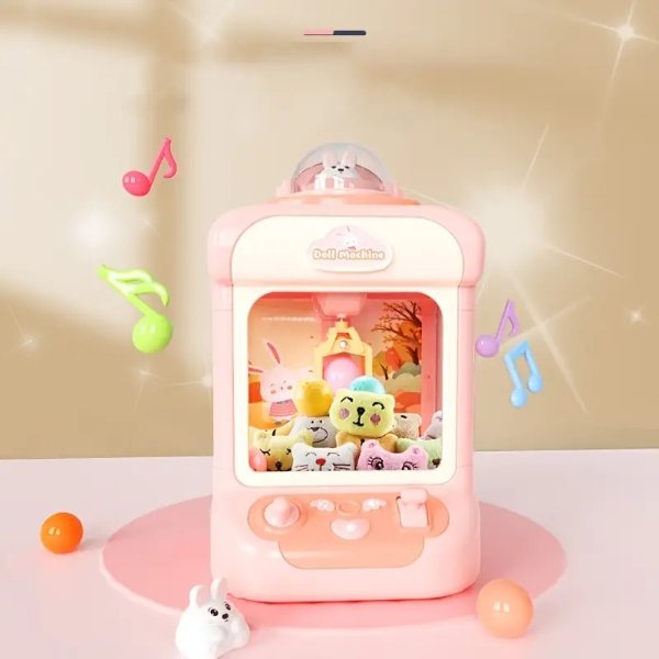 Clip Doll Catch Doll Machine Small Household Mini Clip Doll Boys And Girls Coin Throwing Twist Egg Machine Toy - Toys & Games - Temu