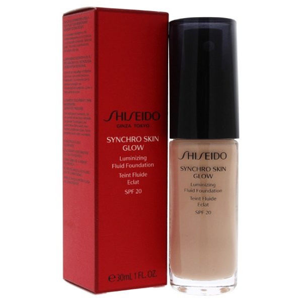 Perfume Worldwide: Synchro Skin Glow Luminizing Fluid Foundation SPF 20 - # 02 Rose by Shiseido for Women - 1 oz Foundation