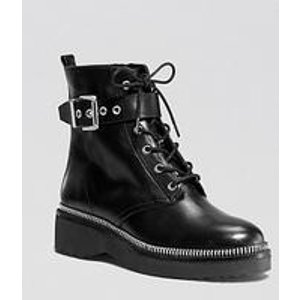 with MICHAEL Michael Kors Lace Up Combat Boots