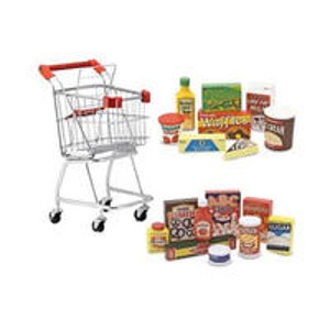 Melissa & Doug Shopping Cart & Food Sets Bundle - 4372