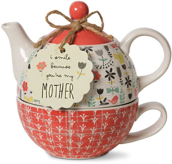 Pavilion Mother Bloom Teapot and Cup Set