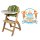 Beyond Wooden High Chair With Tray. The Perfect Adjustable Baby Highchair Solution For Your Babies and Toddlers or as a Dining Chair.. (6 Months up to 250 Lb) (Natural Wood - Olive Cushion)