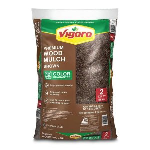 Vigoro2 cu. ft. Bagged Premium Brown Wood Mulch