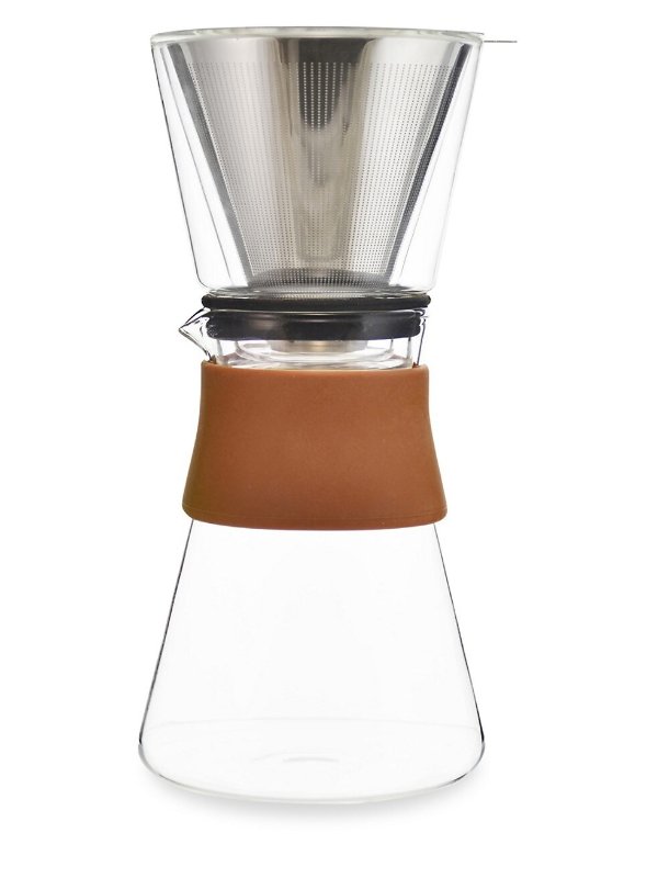 Amsterdam Pour Over Coffee Maker and Stainless Steel Filter