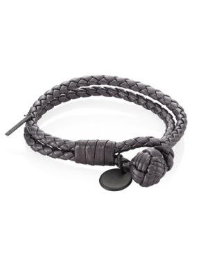 - Leather Knot Logo Bracelet