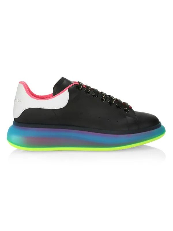 Transparent Pop Color Sole Sneakers