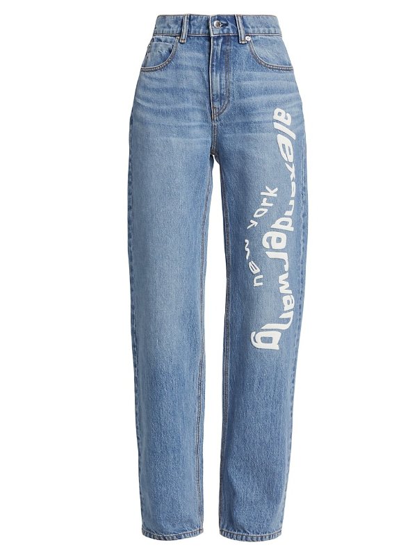 Logo High-Rise Relaxed Fit Jeans