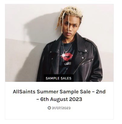 AllSaints 夏日特卖