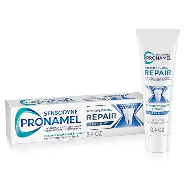 Pronamel Intensive Enamel Repair Toothpaste for Sensitive Teeth, to Reharden and Strengthen Enamel, Clean Mint - 3.4 Ounces