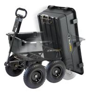 Gorilla Carts GOR866D Heavy-Duty 花园用小推车, 1,200磅承重能力, 40英寸 x 25英寸