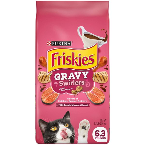 Friskies Gravy Swirlers Adult Dry Cat Food