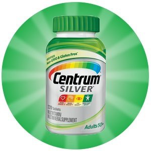Centrum Silver Adult (220 Count) Multivitamin / Multimineral Supplement Tablet, Vitamin D3, Age 50+