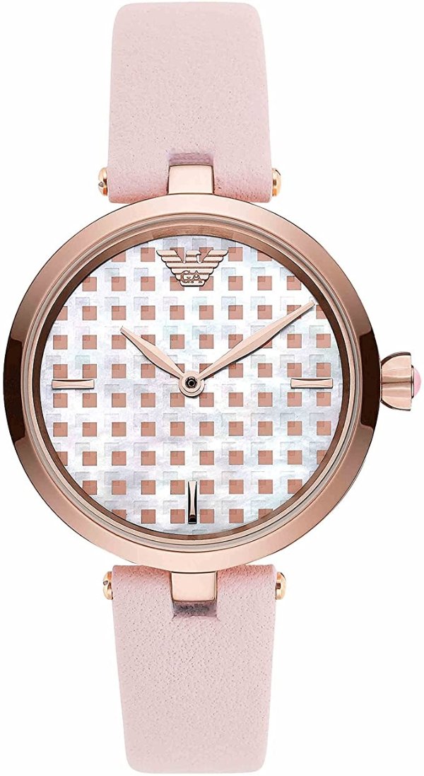 Women's Two-Hand Rose Gold-Tone Stainless Steel Watch AR11313