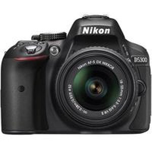 尼康D5300 数码单反相机, 带18-55mm DX VR II镜头 + 美国一年质保