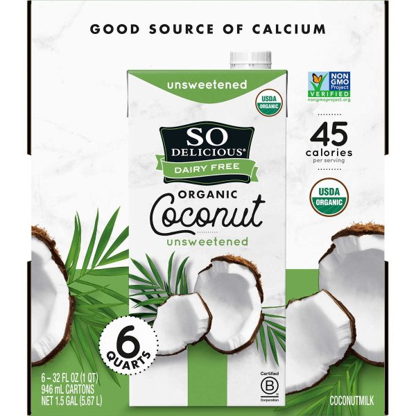 Delicious Organic Coconut Milk, 32 oz., 6-count