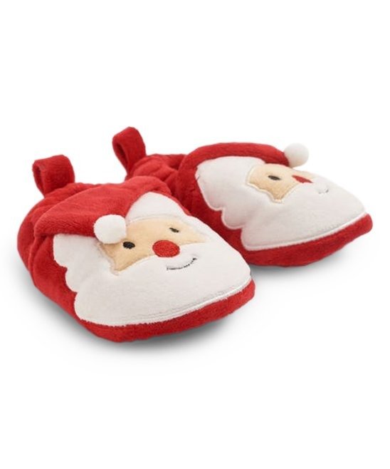 Red & White Father Christmas Slipper - Kids