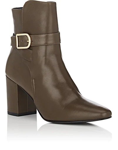 Buckle-Strap Leather Ankle Boots Buckle-Strap Leather Ankle Boots