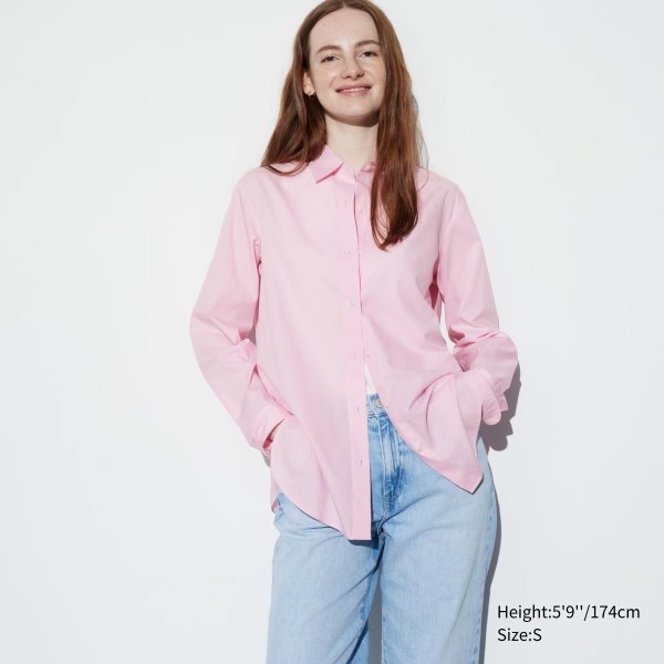 Extra Fine Cotton Long-Sleeve Shirt | UNIQLO US