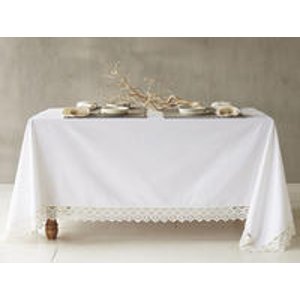 Grand Lace Tablecloth & Napkin Collection @ Coyuchi