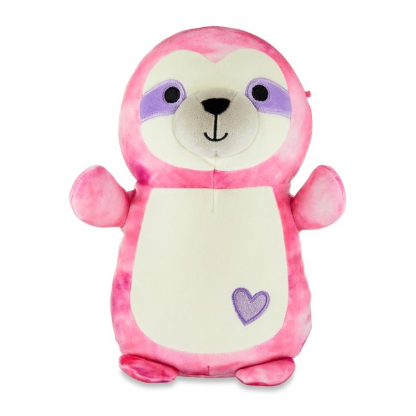 Official Hugmee Plush 10 inch Pink Sloth - Child's Ultra Soft Stuffed Plush Toy