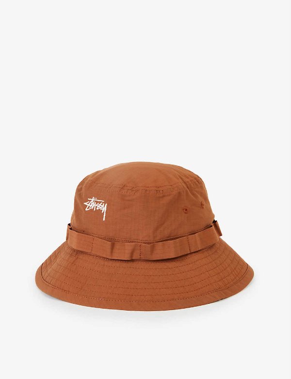 Ripstop logo-embroidered cotton-blend bucket hat