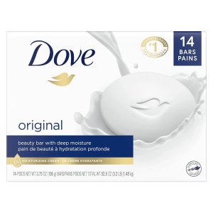 Dove 多芬经典沐浴皂14块装 仅$0.9/块