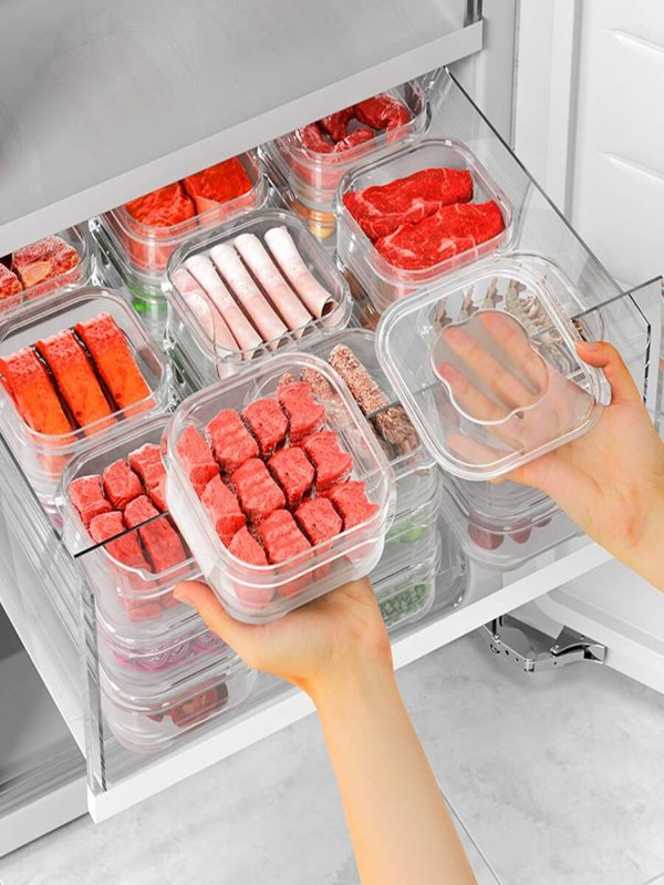 8 Packs Food Storage Containers with Lids for Refrigerator Stackable Kitchen Bowls Set Meal Prep Containers-BPA Free Leak proof Plastic Lunch Boxes- Freezer Microwave safe | SHEIN USA
