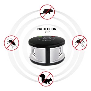 Vensmile Ultrasonic Rodents and Squirrels Repeller Pressure Wave Pest Deterrent Control Chaser Mouse Mice Rats and Insects Indoor Use @ Amazon