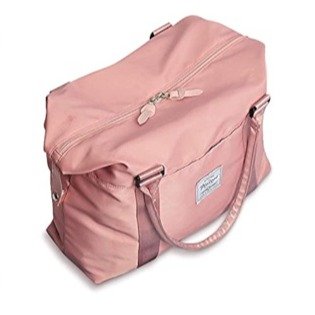Amazon 粉色大号斜挎Tote包 可当旅行袋