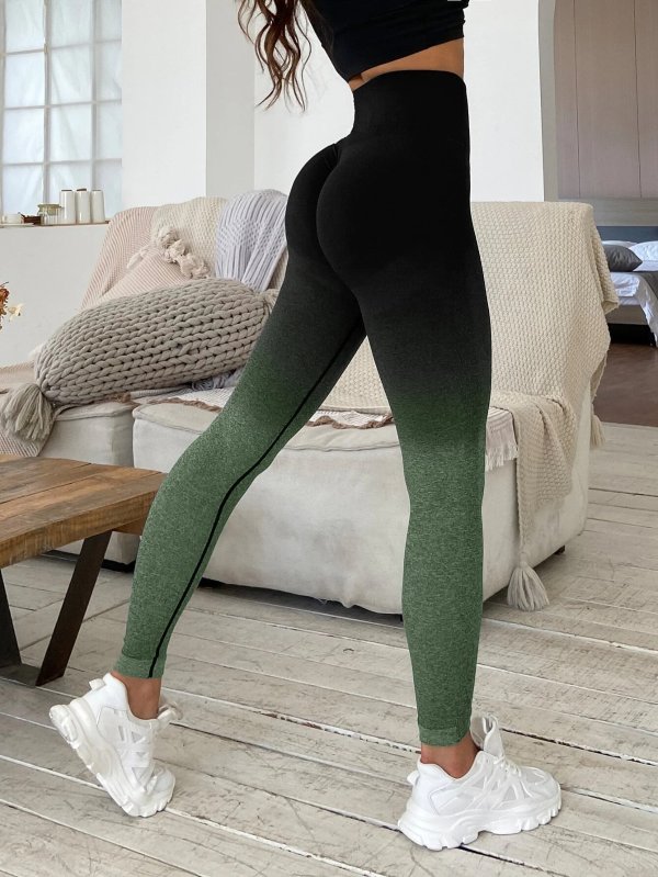 SHEIN Yoga Basic Jeans Printed Sports Leggings