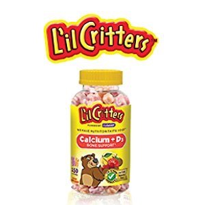 Lil Critters Calcium Gummy Bears with Vitamin D3, 150 Count @ Amazon