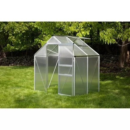 Ogrow Aluminium Greenhouse - Walk-In 6' X 4'- With Sliding Door And Adjustable Roof Vent - Measures 74.8" L x 41.97" W x 79.13" H - Sam's Club