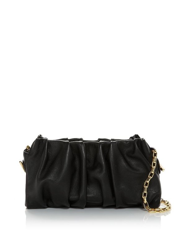 Vague Pleated Leather Convertible Bag