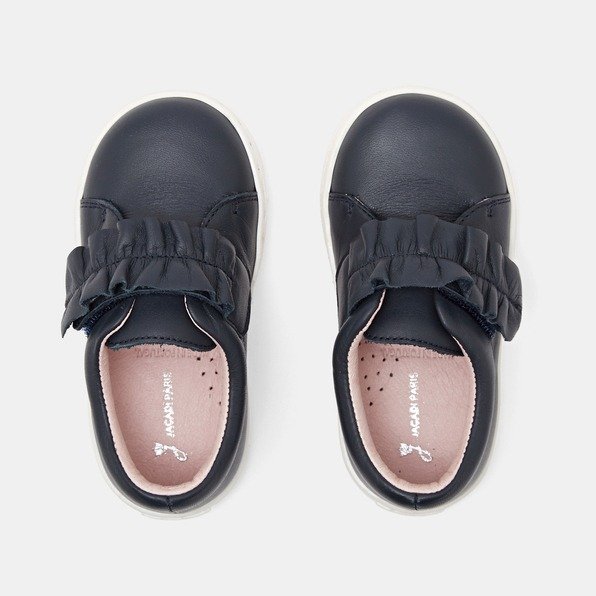 Baby girl low-top leather sneakers