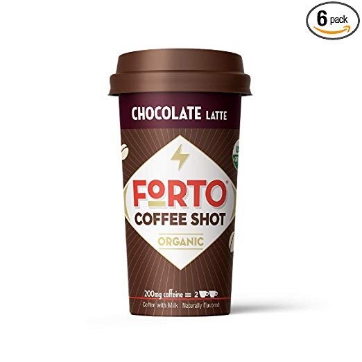 Coffee Shots - 200mg Caffeine, Chocolate Latte, Ready-to-Drink on the go, High Energy Cold Brew Coffee - Fast Coffee Energy Boost, 6 Pack