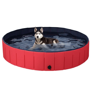 SmileMart Foldable Pet Swimming Pool Wash Tub