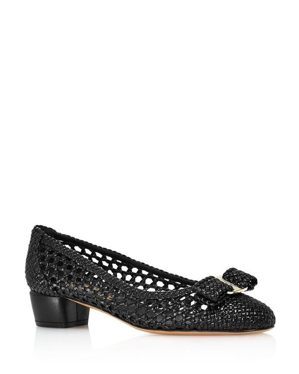Women's Vara Woven Leather Pumps