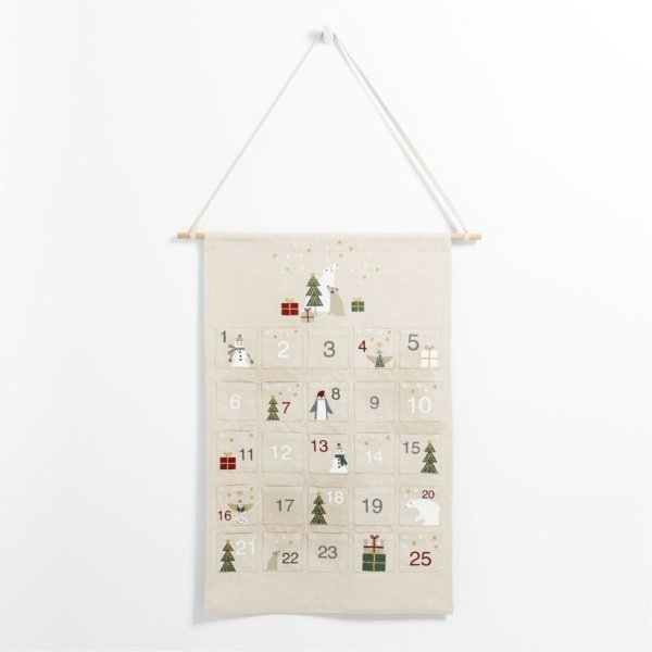 Dream of Christmas Kids Embroidered Fabric Advent Calendar | Crate & Kids