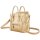 Ladies Gold Nano Luggage Bag in Laminated Lambskin