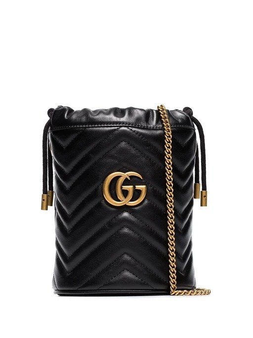 GG Marmont Mini Bucket in Quilted Leather