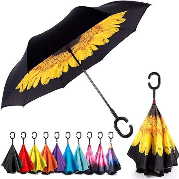 Reverse Inverted Windproof Umbrella