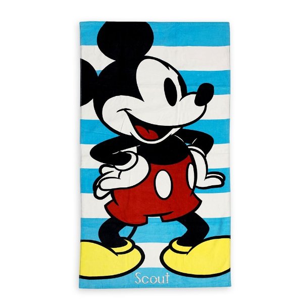 Mickey Mouse Beach Towel – Personalized | shopDisney