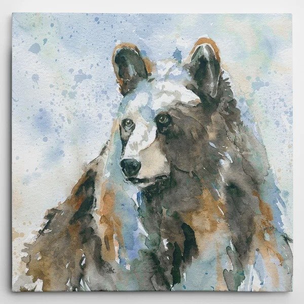 'Black Bear on Blue' by Carol Robinson Painting Print on Wrapped Canvas'Black Bear on Blue' by Carol Robinson Painting Print on Wrapped CanvasRatings & ReviewsCustomer PhotosQuestions & AnswersShipping & ReturnsMore to Explore