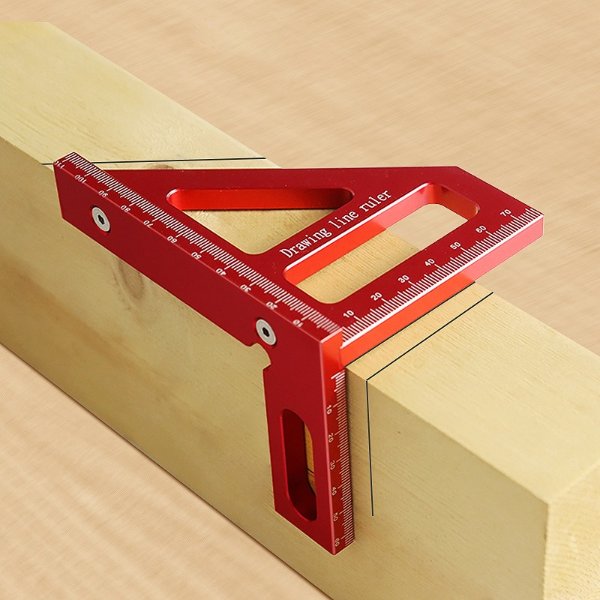 4.08US $ 76% OFF|Woodworking Square Protractor Aluminum Alloy Miter Triangle Ruler High Precision Layout Measuring Tool for Engineer Carpenter| | - AliExpress