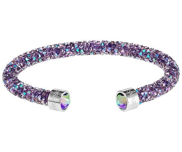 | Crystaldust Cuff, Purple, Stainless steel