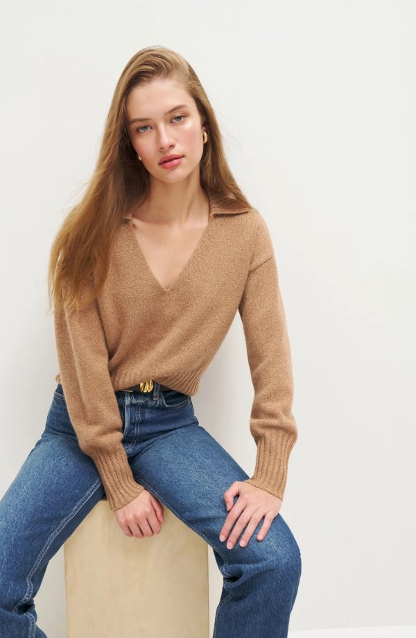 Beckie Stripe Cashmere Sweater